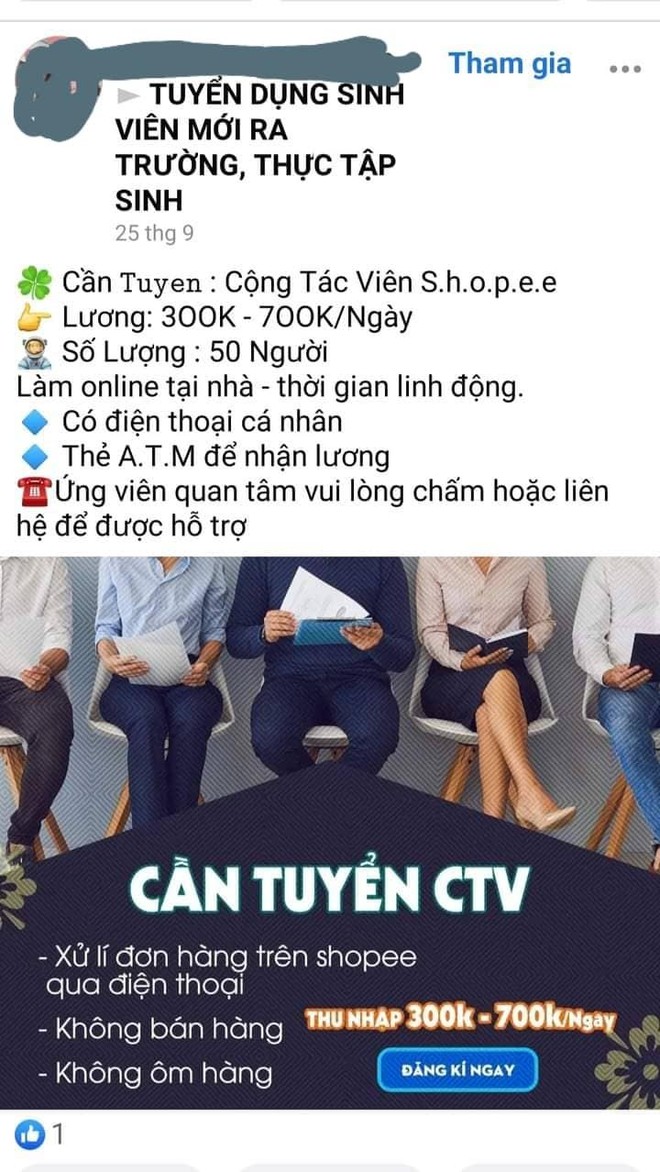 Đổ tiền vào công việc cộng tác viên lương “khủng” người đàn ông mất 7 tỷ đồng ảnh 1