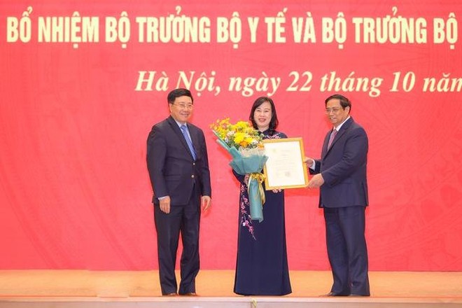 Thủ tướng Chính phủ trao Quyết định bổ nhiệm hai Bộ trưởng Đào Hồng Lan và Nguyễn Văn Thắng ảnh 1