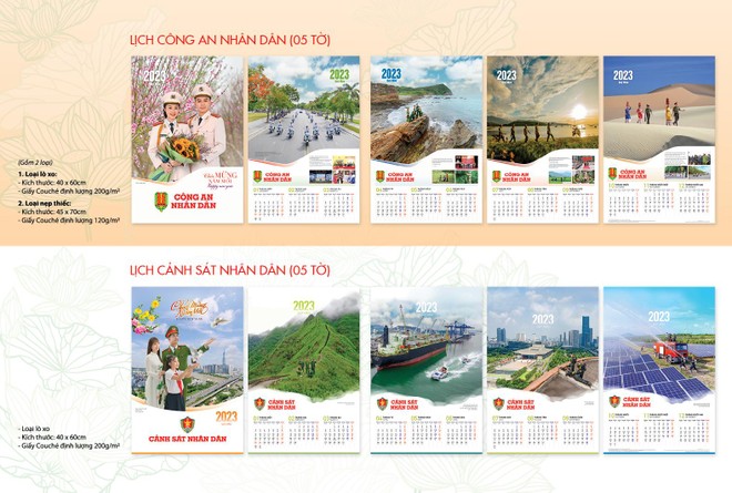 Phát hành lịch Công an nhân dân năm 2023 ảnh 6