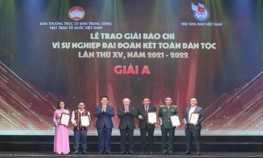 80 tác phẩm báo chí được trao giải “Vì sự nghiệp Đại đoàn kết toàn dân tộc” lần thứ XV