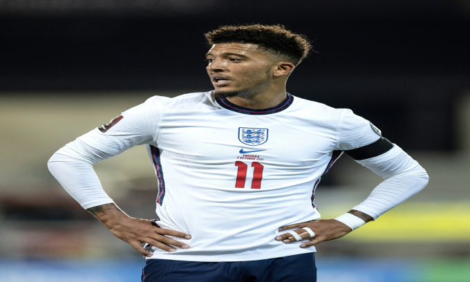 Đội hình ĐT Anh dự World Cup 2022: Jadon Sancho bị loại phũ phàng