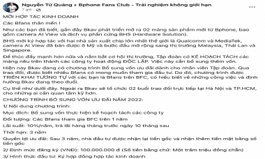 Ông Nguyễn Tử Quảng gọi vốn của fan Bphone, hứa trả hơn gấp đôi sau 3 năm