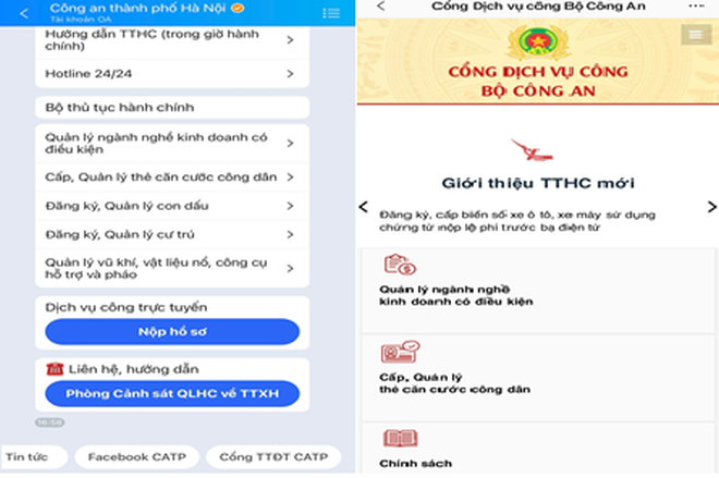 Công an Hà Nội ra mắt trang mạng xã hội Zalo trong giải quyết thủ tục hành chính ảnh 2