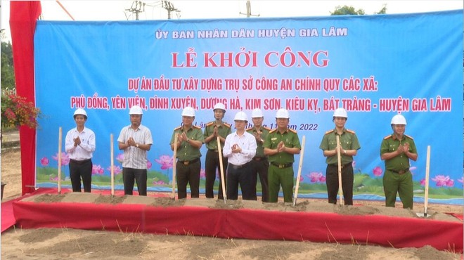 Khởi công xây dựng 7 trụ sở Công an xã trên địa bàn huyện Gia Lâm ảnh 2