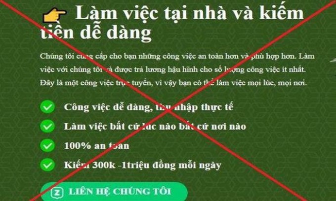 Tìm việc online, nam thanh niên 'bay' 100 triệu đồng