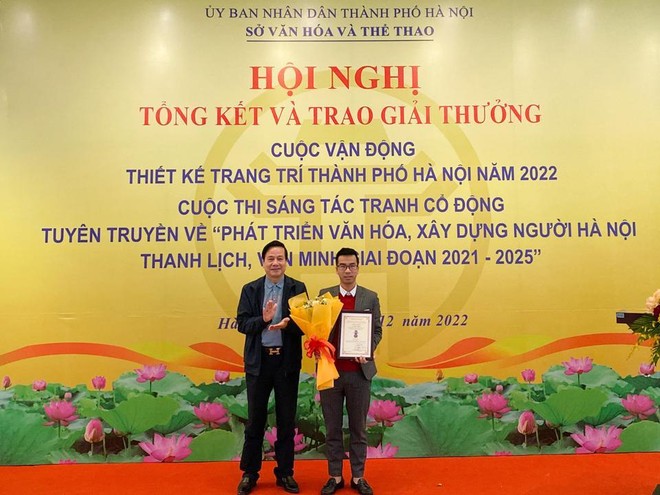 Trao giải cuộc vận động thiết kế trang trí thành phố Hà Nội 2022 ảnh 2