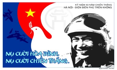 "Nụ cười chiến thắng, nụ cười hòa bình" trong các tác phẩm tranh cổ động kỷ niệm 50 năm chiến thắng Hà Nội - Điện Biên Phủ trên không