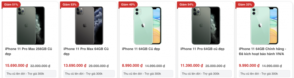 iPhone 11 Pro Max đang được sale trên 50% tại cellphones