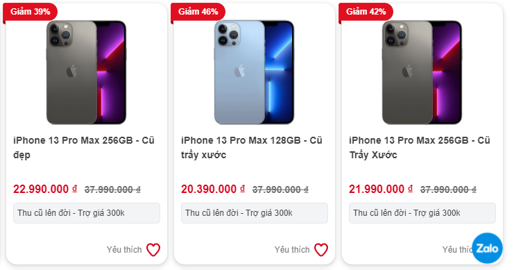 Khảo sát iPhone 13 Pro Max tại cellphones