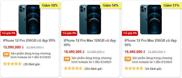 Giá iPhone 12 Pro Max mới nhất tại Clickbuy