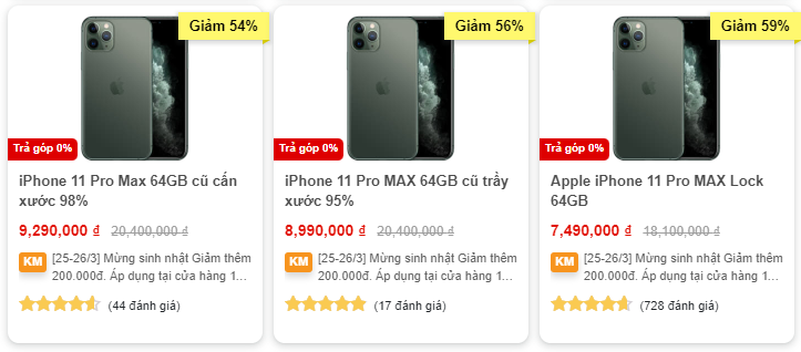 Cập nhật iPhone 11 Pro Max tại Clickbuy