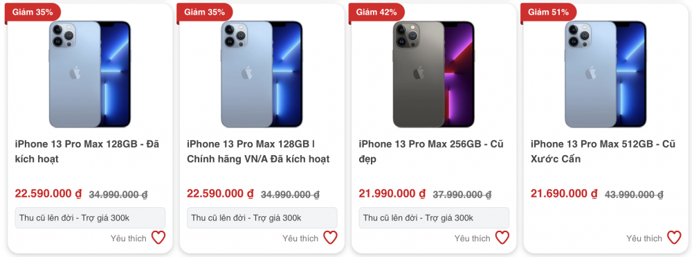 Điện thoại iPhone 13 Pro Max 