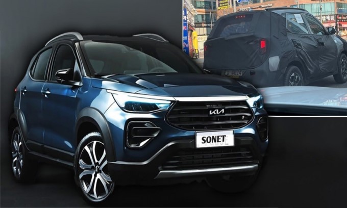 Kia Sonet 2024 lộ diện với hàng loạt thay đổi, hứa hẹn "xử đẹp" Toyota Raize