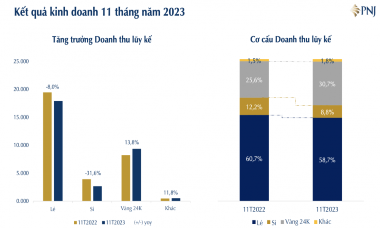 “Đại gia” vàng bạc lãi hơn 1.700 tỷ đồng sau 11 tháng