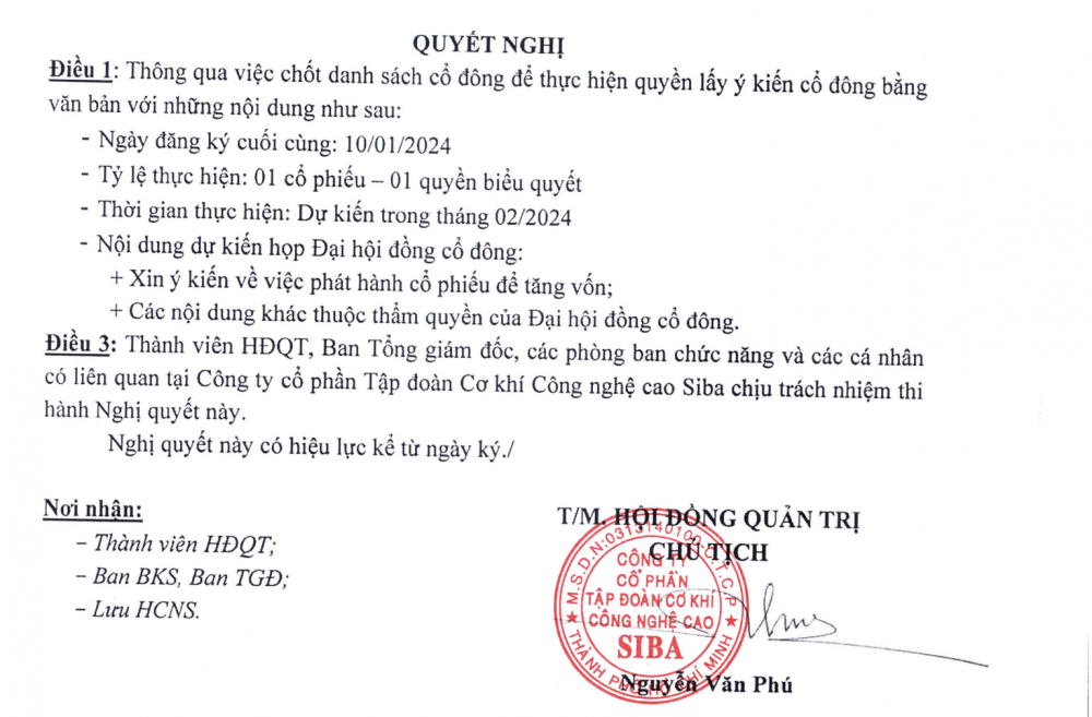 Siba Group phát hành cổ phiếu tăng vốn chưa đầy 1 tháng chào sàn HOSE