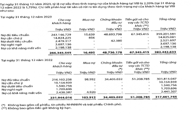 Nợ xấu của VIB tăng 47% trong năm 2023, lên tới hơn 8.300 tỷ đồng