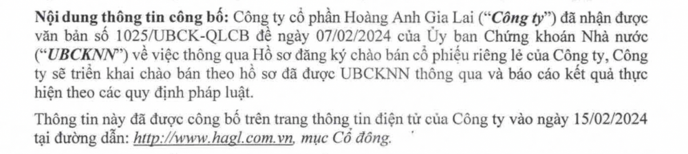 Khai xuân, Hoàng Anh Gia Lai (HAG) được chấp thuận phát hành 130 triệu cổ phiếu