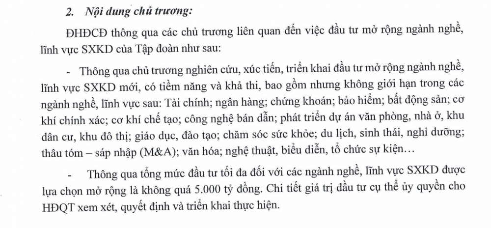 Chưa hết tham vọng, Tập đoàn Hoa Sen (HSG) dự chi 5.000 tỷ đồng để “chinh phục” các lĩnh vực mới