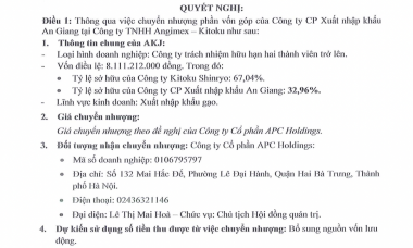 “Vua gạo” một thời Angimex (AGM) “bán tháo” tài sản để thu hồi vốn