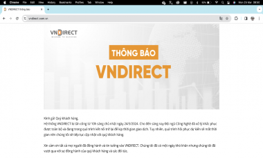 VNDirect (VND) bị tấn công, nhà đầu tư chứng khoán “ngỡ ngàng" vì có khả năng phải "đứng ngoài cuộc chơi"