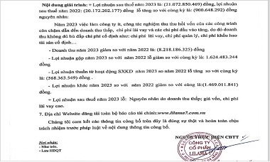 Bức tranh kinh doanh "đầy mầu xám", điều gì sẽ đến với Lilama 7 (LM7)?