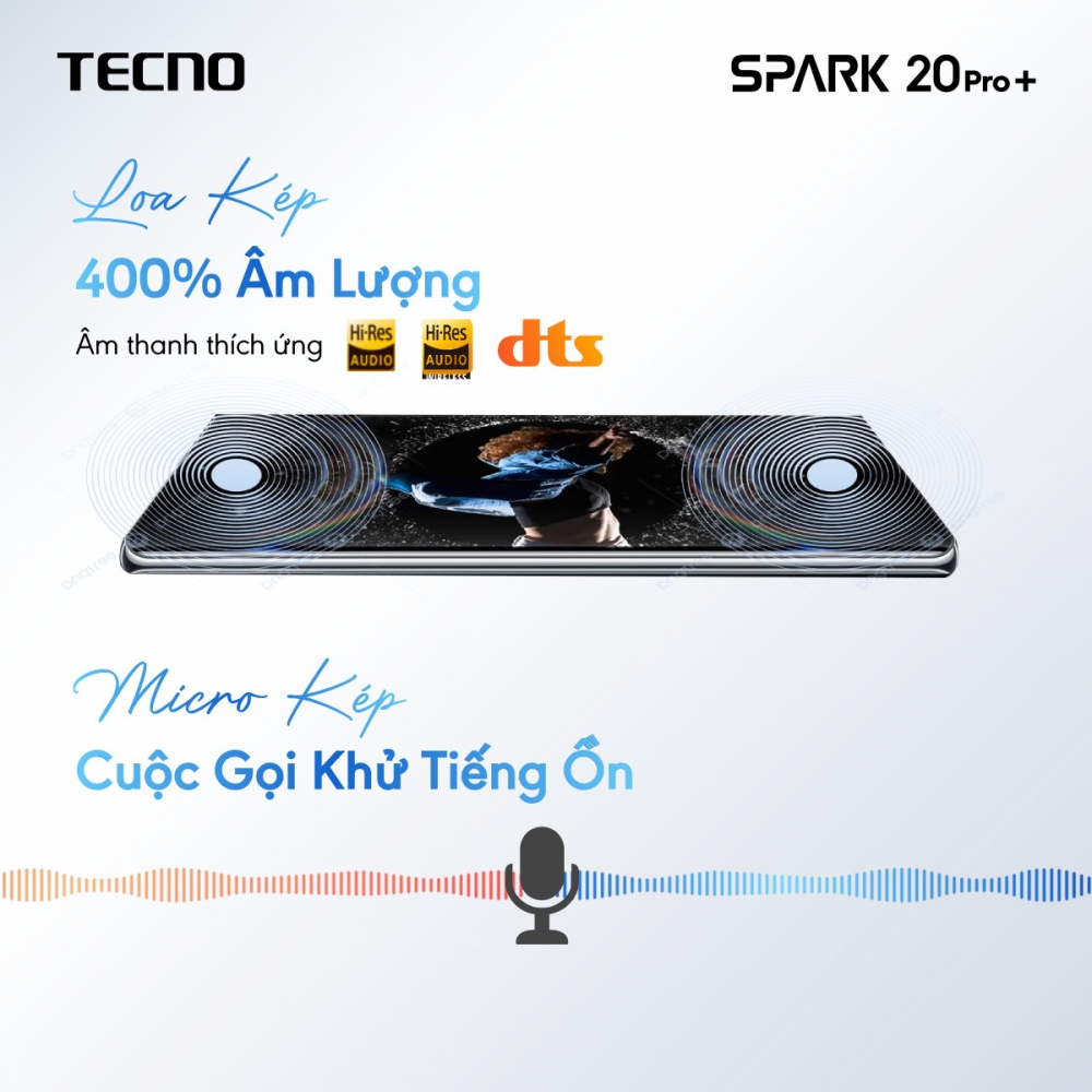 Điện thoại Tecno Spark 20 Pro+ ra mắt tại Việt Nam, màn hình cong 3D cùng hệ thống camera 108MP