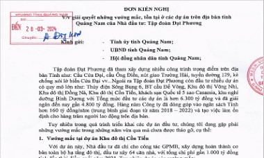 Lo phá sản vì gặp nhiều vướng mắc, Đạt Phương (DPG) khẩn thiết đề nghị Quảng Nam tháo gỡ