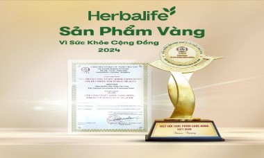 Herbalife Việt Nam đạt giải thưởng “Sản phẩm vàng vì sức khỏe cộng đồng năm 2024”