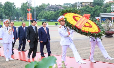 Lãnh đạo Đảng, Nhà nước vào Lăng viếng Chủ tịch Hồ Chí Minh nhân kỷ niệm 134 năm Ngày sinh của Người (19/5/1890 - 19/5/2024)