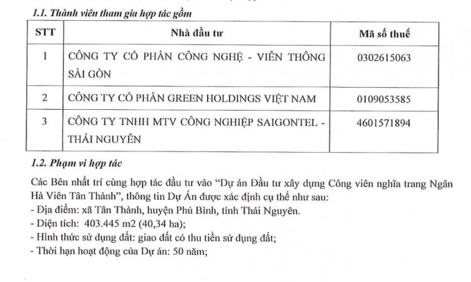 Công nghệ Viễn Thông Sài Gòn góp 65 tỷ lập công ty liên kết, kỳ vọng lãi khủng