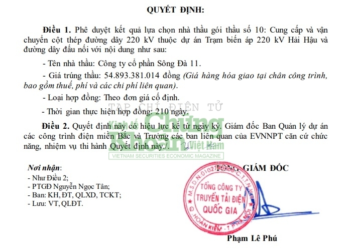 Sông Đà 11 dồn dập trúng thầu trong thời gian ngắn