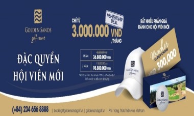 Sân gôn Golden Sands Golf Resort tại Huế ưu đãi đặc biệt chào đón những hội viên đầu tiên