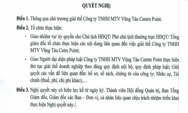 DIC Corp (DIG) xóa sổ công ty con có vốn điều lệ 300 tỷ đồng tại Bà Rịa - Vũng Tàu