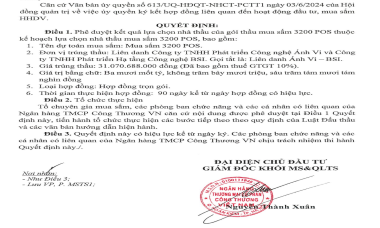 Thấy gì qua việc trúng thầu của Công ty TNHH Phát triển hạ tầng công nghệ BSI tại Vietinbank?