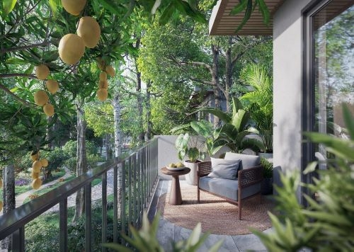 Thiên nhiên tràn vào khung cửa tại Forest Villas