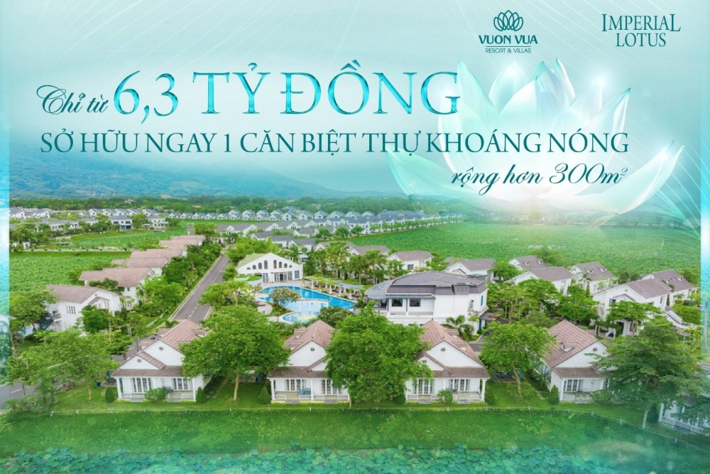 Chủ đầu tư ra mắt phân khu khép kín đầu tiên tại Vườn Vua Resort &Villas