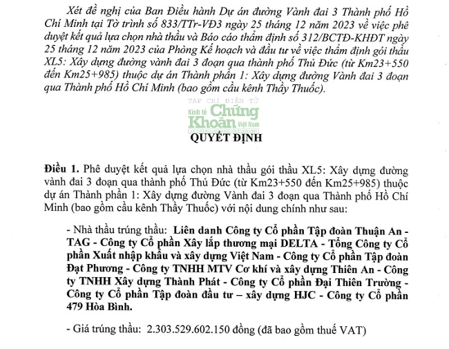 Đấu thầu tại Quảng Nam: Cặp đôi Đại Thiên Trường – 873 ‘về nhất’ ở gói thầu đường vành đai 412 tỷ đồng