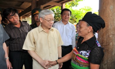 Tình cảm đặc biệt của Tổng Bí thư Nguyễn Phú Trọng với Bộ đội Biên phòng và đồng bào các dân tộc nơi biên giới