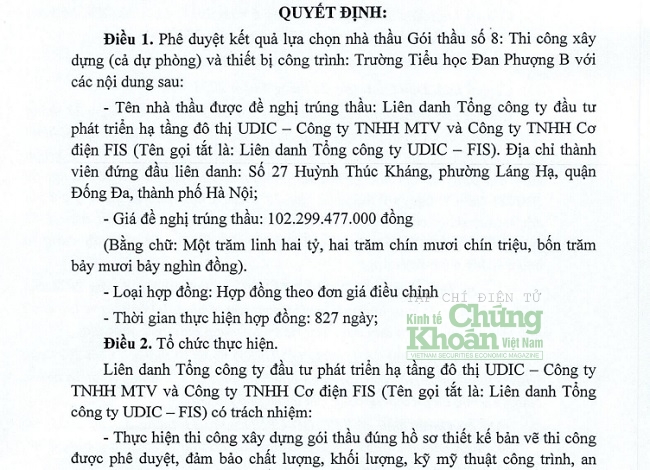 Quyết định vừa được ông Bùi Thái Sơn ký