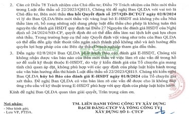 Trượt thầu tại gói thầu 358,4 tỷ đồng vì ‘không trung thực’, Liên danh CC1 – Bạch Đằng có bị loại oan?