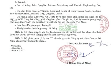 Cao su Đà Nẵng triển khai dự án hơn 916 tỷ đồng: Nhà thầu Trung Quốc tham gia những hạng mục nào?