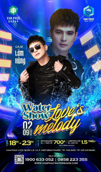 Nghỉ lễ 2/9 đến Van Phuc City xem nhạc nước Water Show Love’s Melody