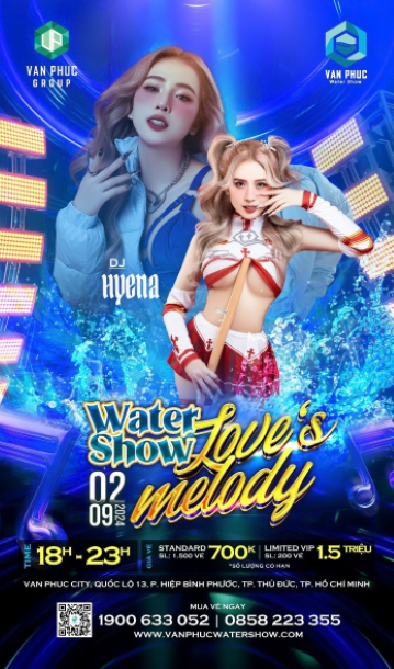 Nghỉ lễ 2/9 đến Van Phuc City xem nhạc nước Water Show Love’s Melody