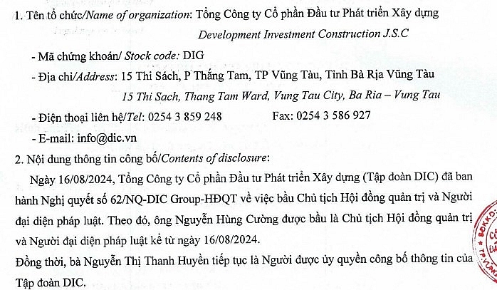 Sai phạm trong cổ phần hóa DIC Corp: Thanh tra Chính phủ yêu cầu xử lý trách nhiệm