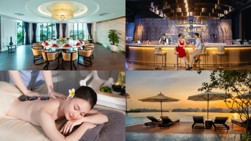 FLC Hạ Long sở hữu chuỗi tiện ích phong phú từ nhà hàng, quán bar, spa, bể bơi,... đảm bảo cho du khách có những trải nghiệm xứng tầm trên đỉnh kỳ quan.