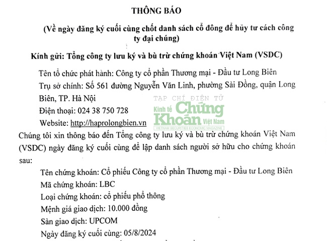 Công ty CP Thương mại - Đầu tư Long Biên ‘lui vào bóng tối’, hé lộ vai trò của Tập đoàn BRG