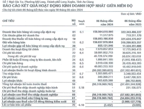 XNK An Giang liên tiếp thua lỗ, cầm cố hàng loạt tài sản tại một nhà băng