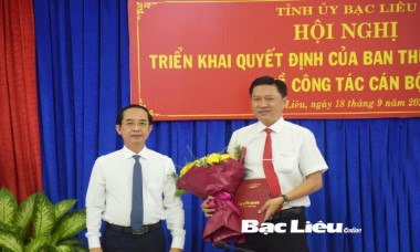 Bạc Liêu, Quảng Nam kiện toàn cán bộ mới